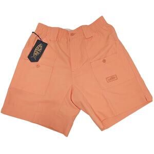 Aftco The Original Fishing Short Long in Desert Coral Size 30 NWT 8" Inseam